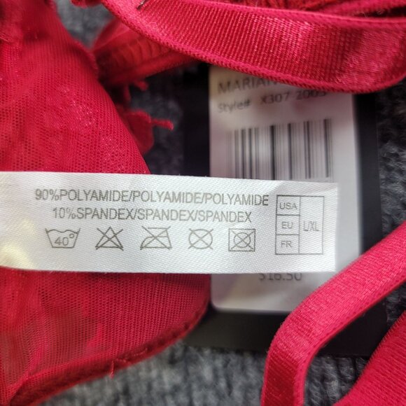 Fredericks of Hollywood Marianna Red Strappy Thong Applique Fits Large-XL - Picture 5 of 5